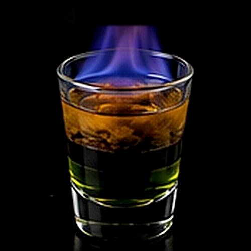 Backdraft classic shot on a dark bar background