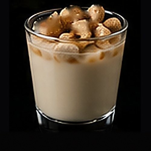 Cinnamon Toast Crunch classic shot on a dark bar background