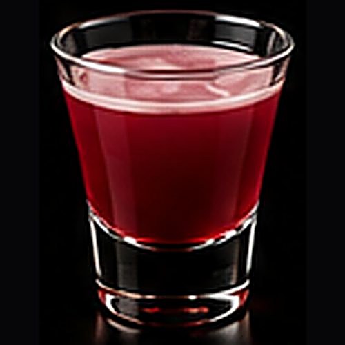 French Martini classic cocktail on a dark bar background
