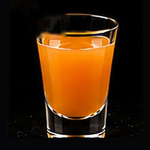 Georgia Peach classic shot on a dark bar background