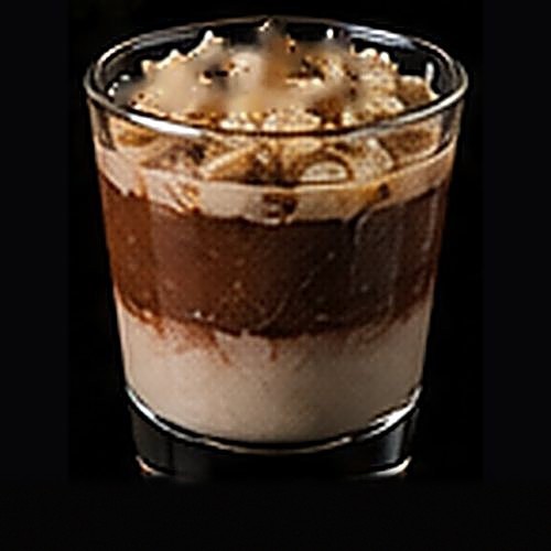 German Chocolate Cake classic shot on a dark bar background