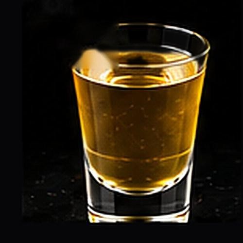 Long Island Iced Tea classic cocktail on a dark bar background