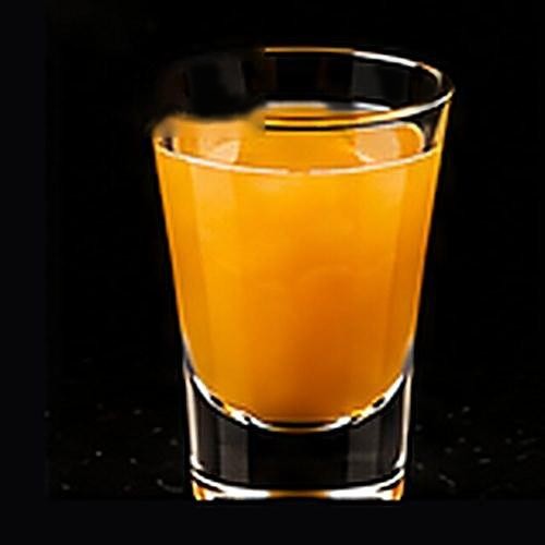 Mango Tango classic shot on a dark bar background