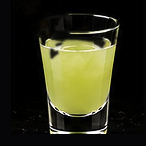 Melon Ball classic shot on a dark bar background