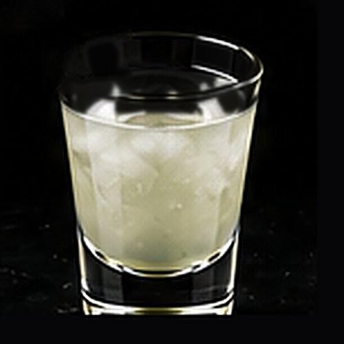 Mojito classic cocktail on a dark bar background