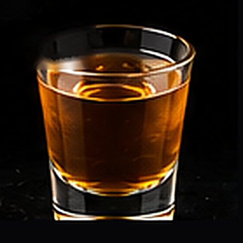 Old Fashioned classic cocktail on a dark bar background
