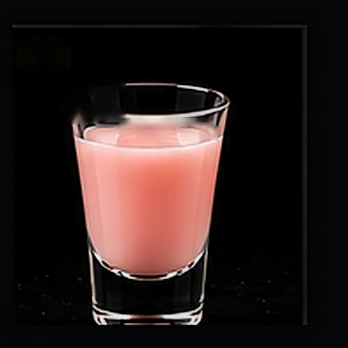 Pink Panther classic shot on a dark bar background