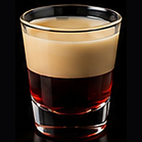 Royal Flush classic shot on a dark bar background