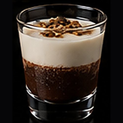 S'mores classic shot on a dark bar background