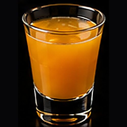Scorpion classic cocktail on a dark bar background
