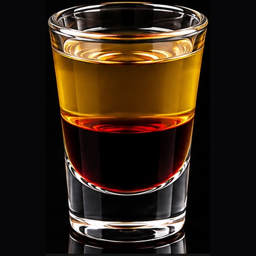 Vegas Bomb classic shot on a dark bar background