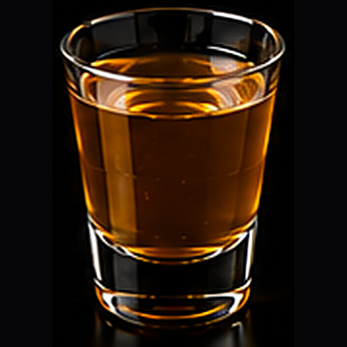 Banana Nut Old Fashioned served in a rocks glass with orange peel, filthy cherry on a dark bar background