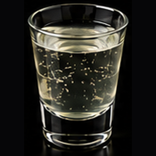 Botanical Spritz served in a wine glass with orange garnish on a dark bar background