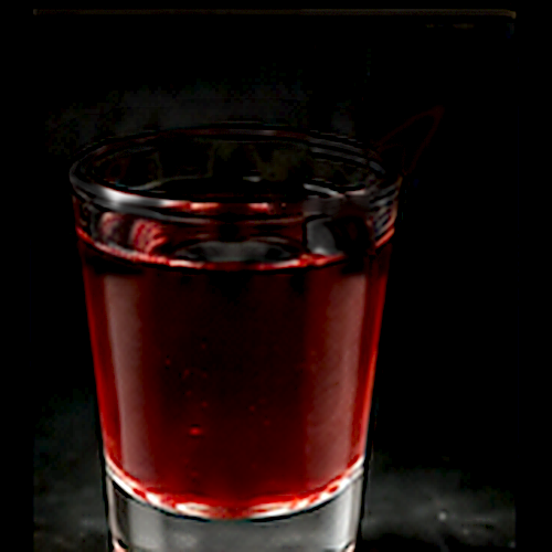 Deadly Sin Shot served as a seven deadly sins sunday with varies by selection on a dark bar background