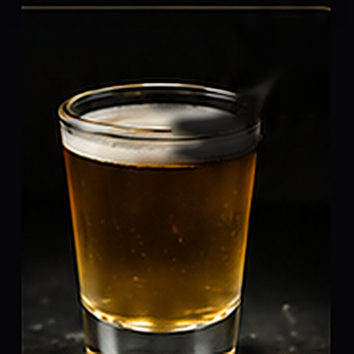 Domestic Beer served as a throwback thursday with served chilled on a dark bar background