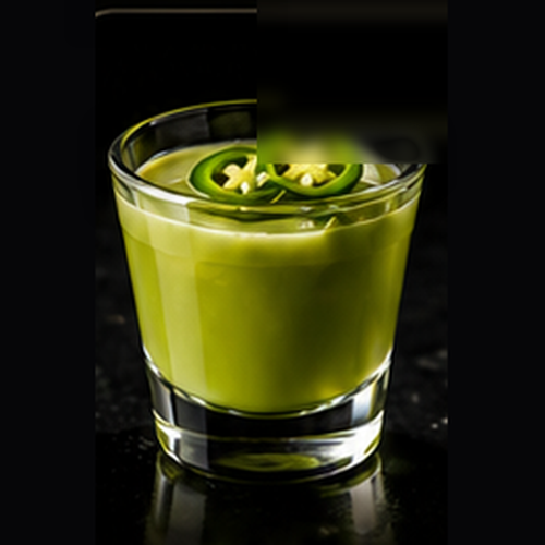 El Vocho craft shot with chaser-style presentation on a dark bar background