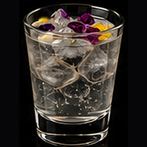 Essence of Perfection served in a highball glass with cinnamon sugar rim on a dark bar background