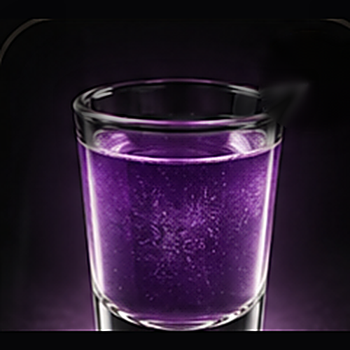 Sloth served as a seven deadly sins shot with none listed on a dark bar background