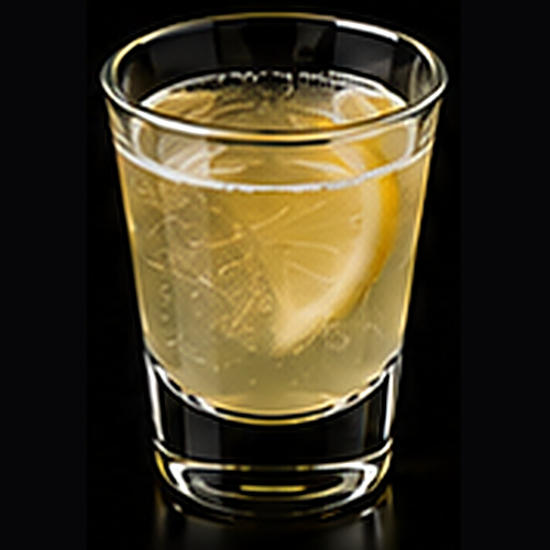 Summer Gin Fizz served in a highball glass with fresh mint on a dark bar background