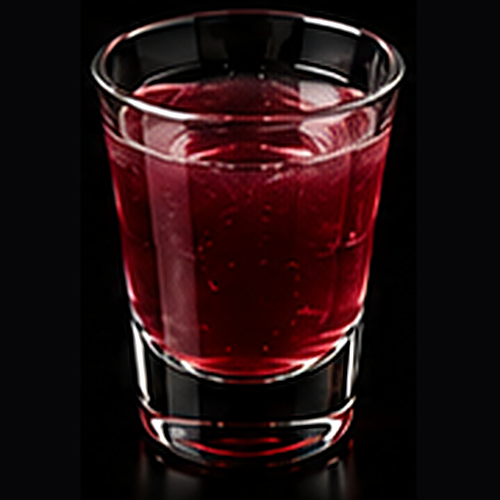 Triple Berry Sour Smash served in a rocks glass with blueberry garnish on a dark bar background