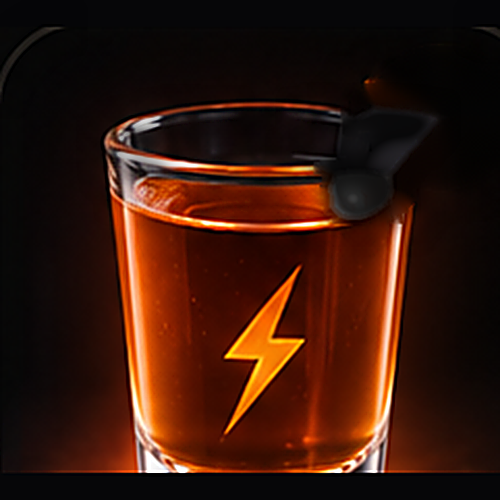Wrath served as a seven deadly sins shot with set on fire on a dark bar background